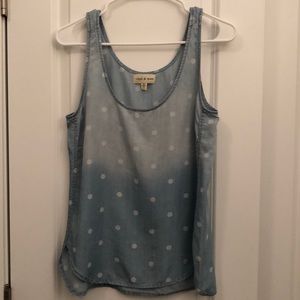 Anthropologie cloth & stone Ombré Denim Tank